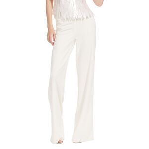Emily Shalant Womens  Stretch Crepe Wide Leg Pant